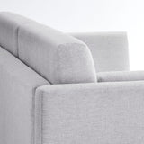 Cadaques Upholstered Heathered Chenille Sofa in Newsprint