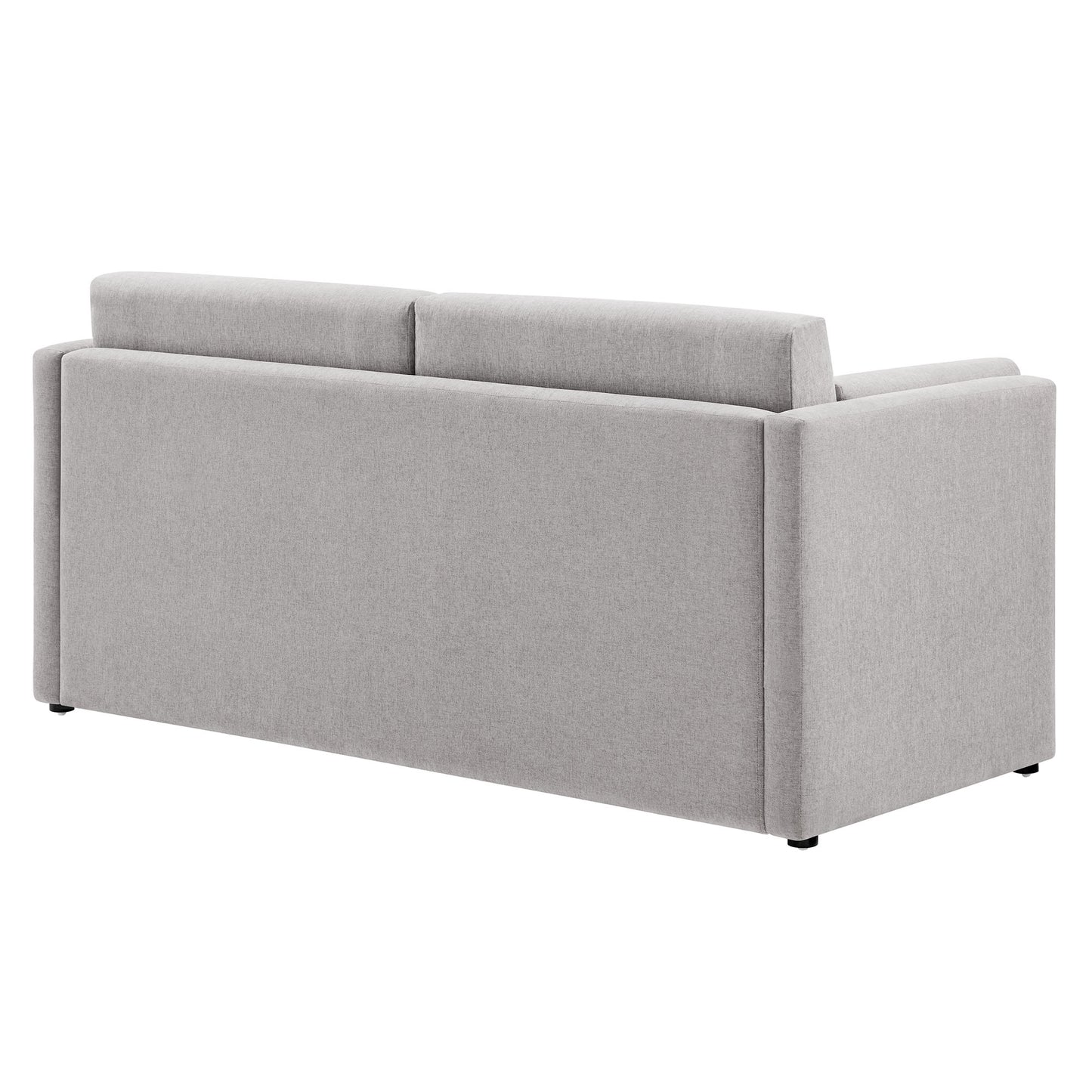 Linden Upholstered Heathered Chenille Sofa by Furniture for America