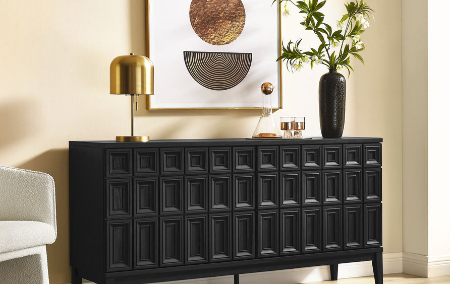 Maren 62" Sideboard in Black