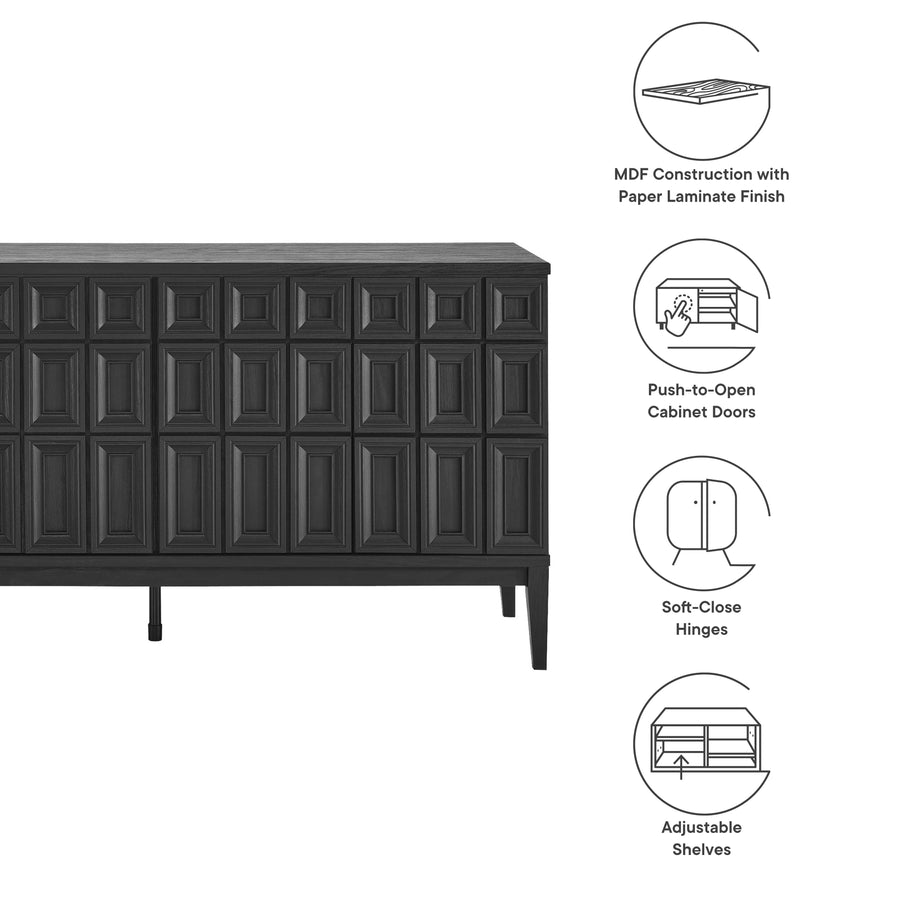Maren 62" Sideboard in Black