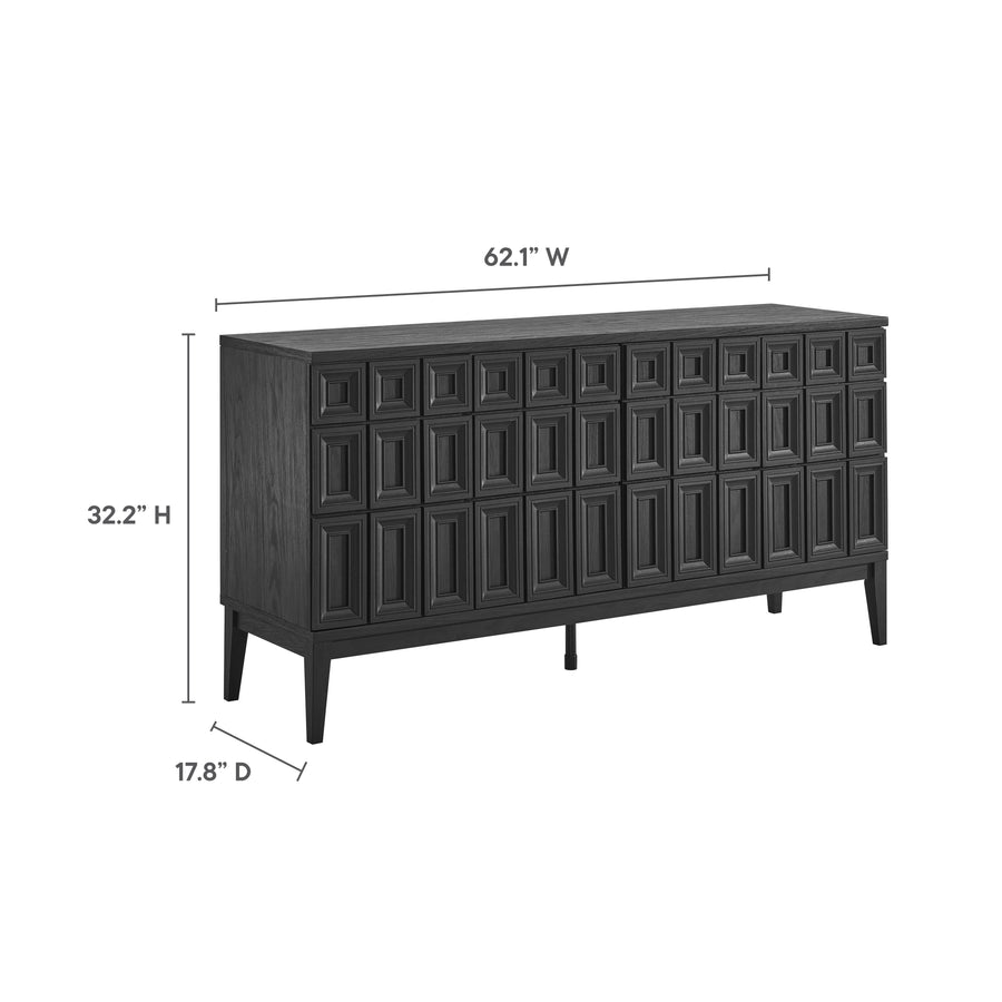 Maren 62" Sideboard in Black