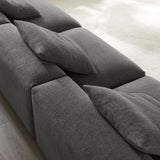 Reed 3-Piece Modular Upholstered Fabric Sofa in Charcoal