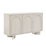 Thessaly Arched 3-Door Sideboard in White Wash