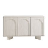 Thessaly Arched 3-Door Sideboard in White Wash