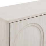 Thessaly Arched 3-Door Sideboard in White Wash