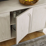Thessaly Arched 3-Door Sideboard in White Wash
