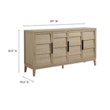 Howth 4-Door Sideboard in Light Oak