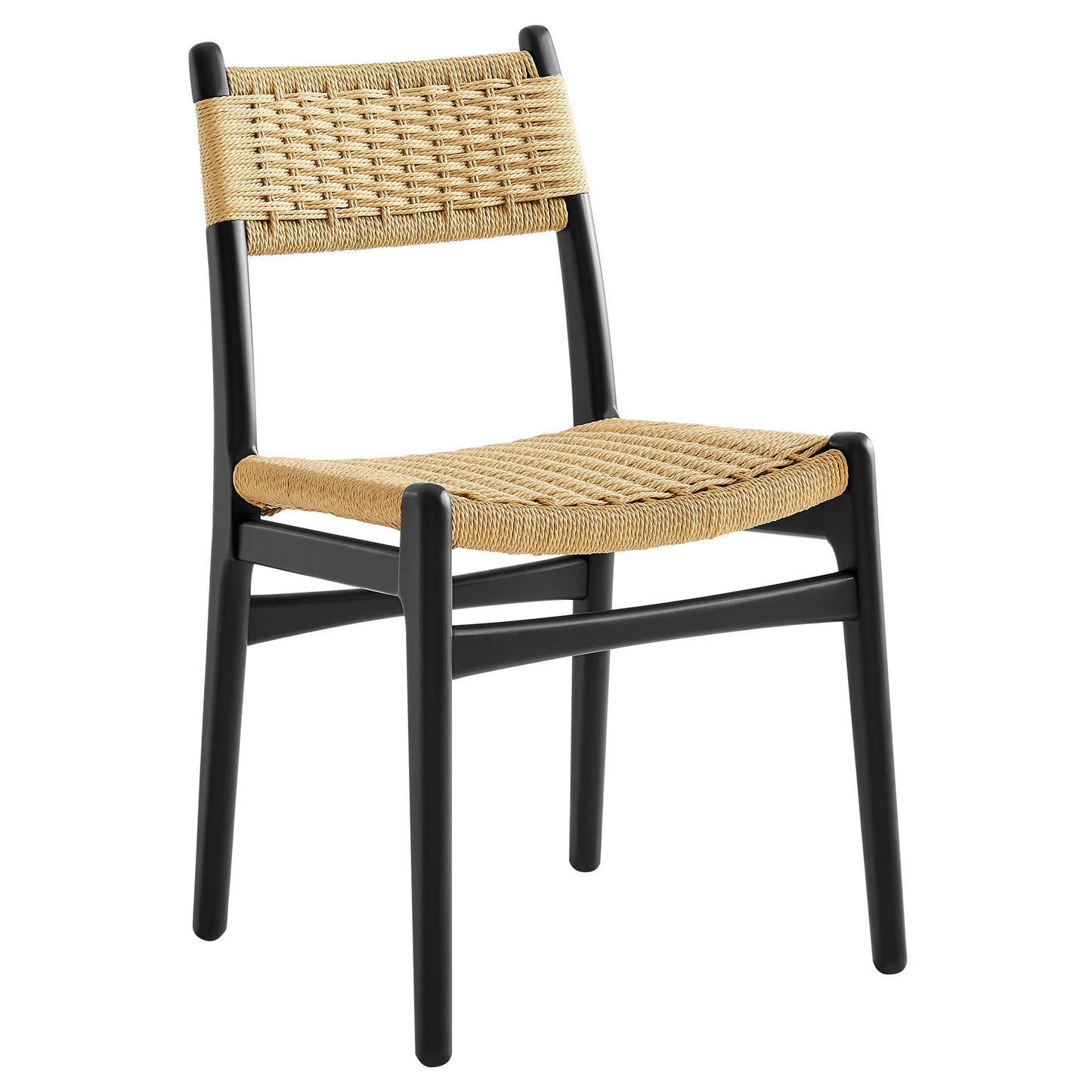 Wynn Rope and Wood Dining Side Chairs Set of 2 by Furniture For America