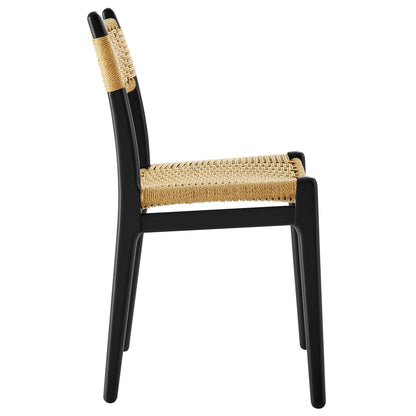 Wynn Rope and Wood Dining Side Chairs Set of 2 by Furniture For America