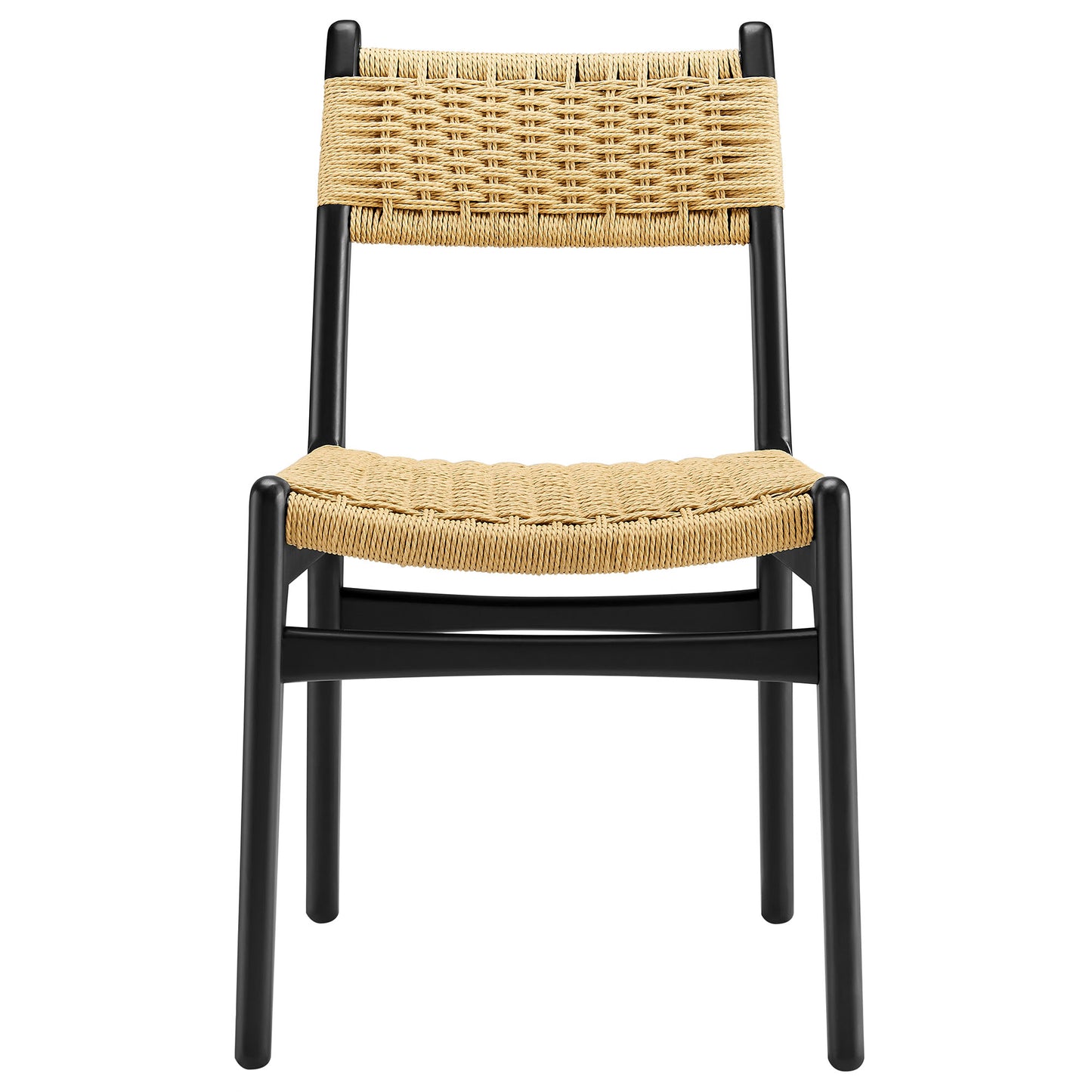 Wynn Rope and Wood Dining Side Chairs Set of 2 by Furniture For America