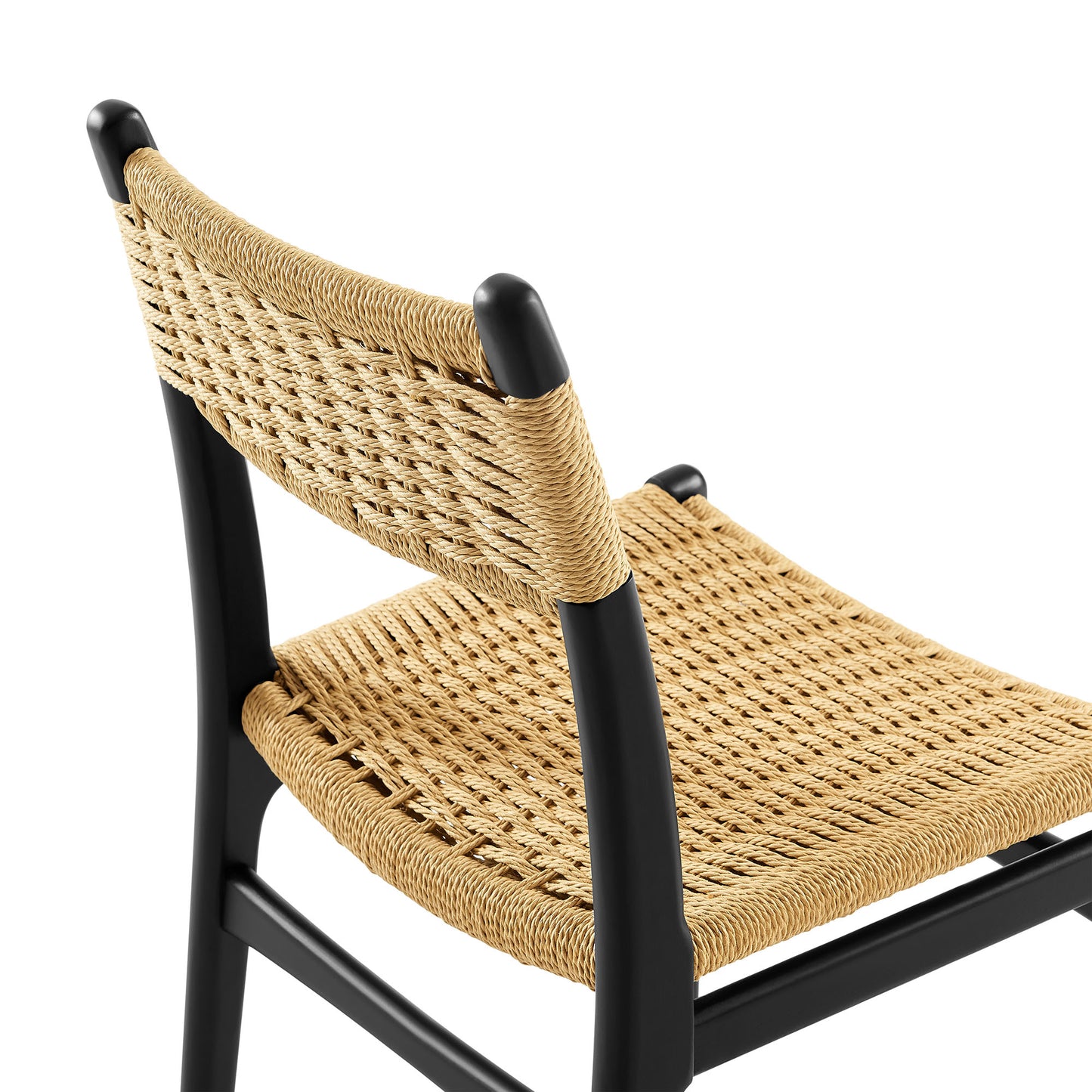 Wynn Rope and Wood Dining Side Chairs Set of 2 by Furniture For America