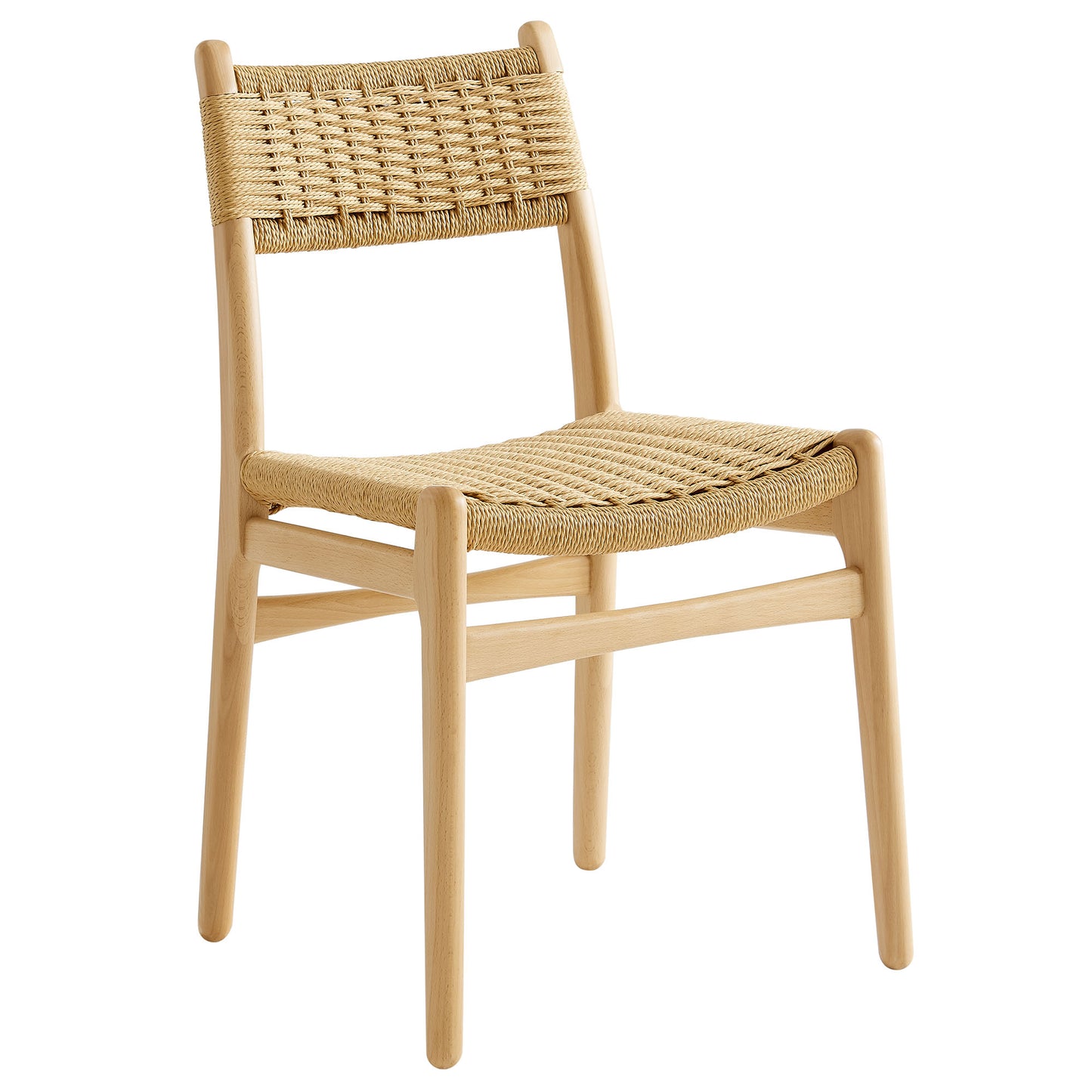 Wynn Rope and Wood Dining Side Chairs Set of 2 by Furniture For America
