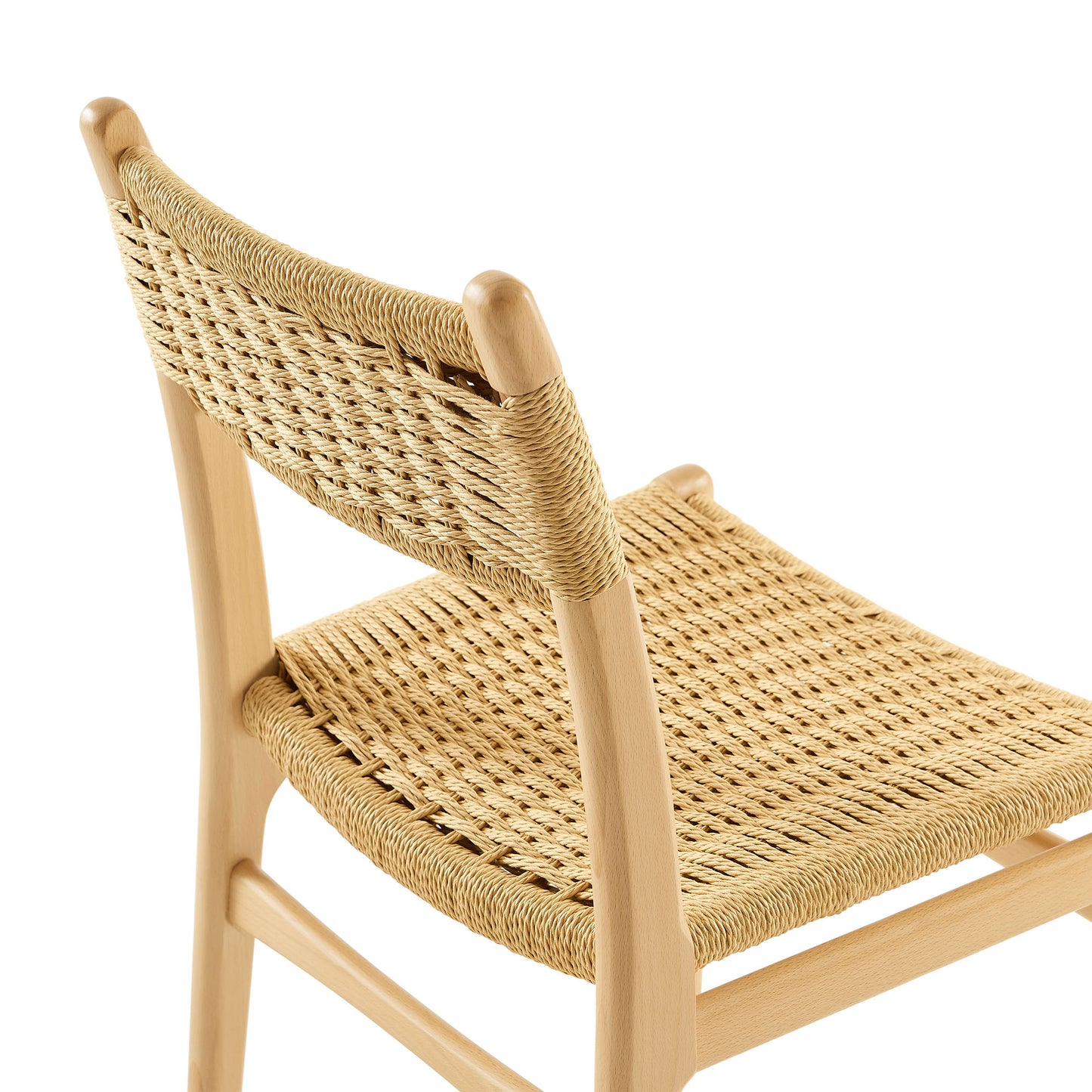 Wynn Rope and Wood Dining Side Chairs Set of 2 by Furniture For America