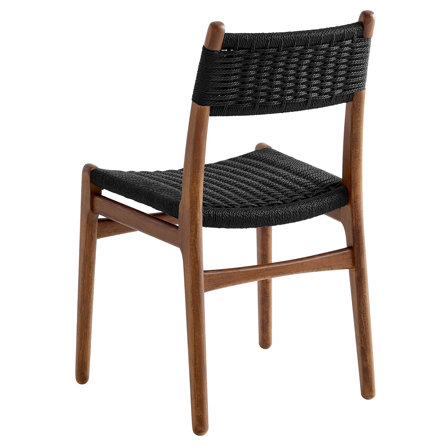 Wynn Rope and Wood Dining Side Chairs Set of 2 by Furniture For America
