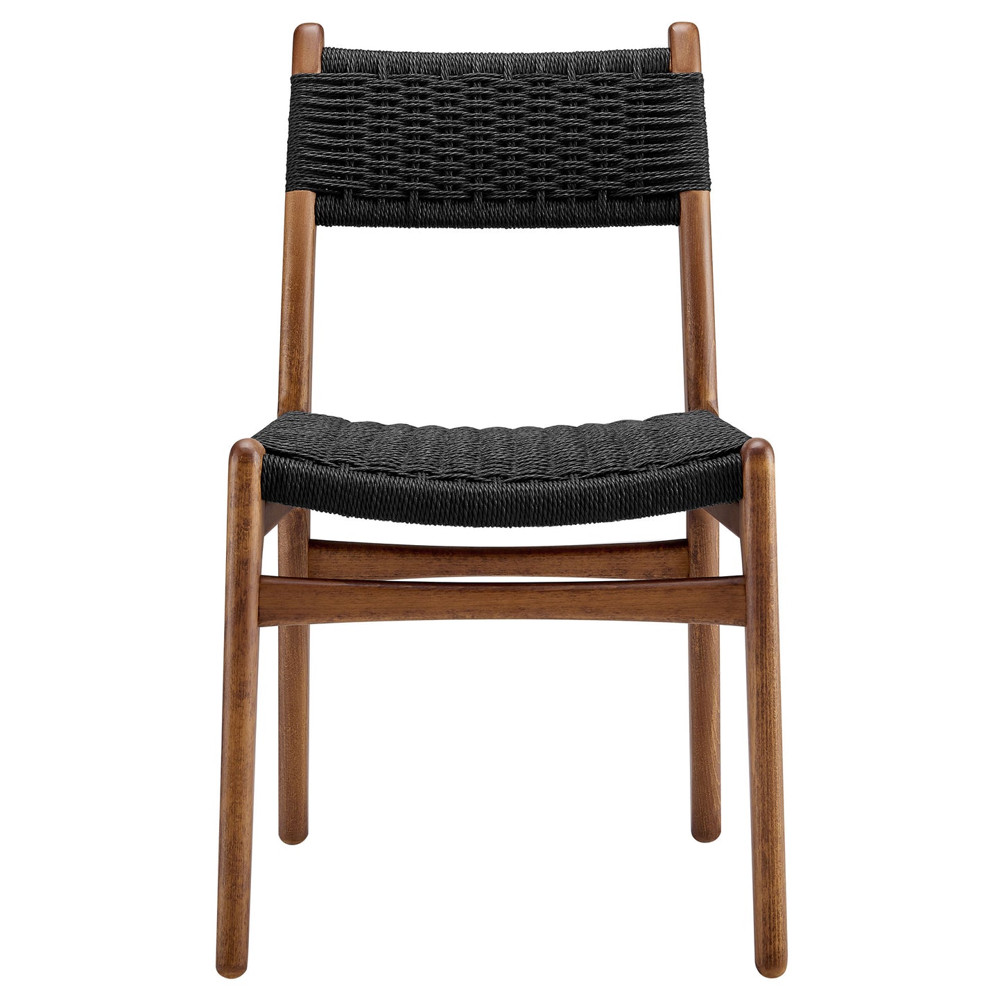 Wynn Rope and Wood Dining Side Chairs Set of 2 by Furniture For America
