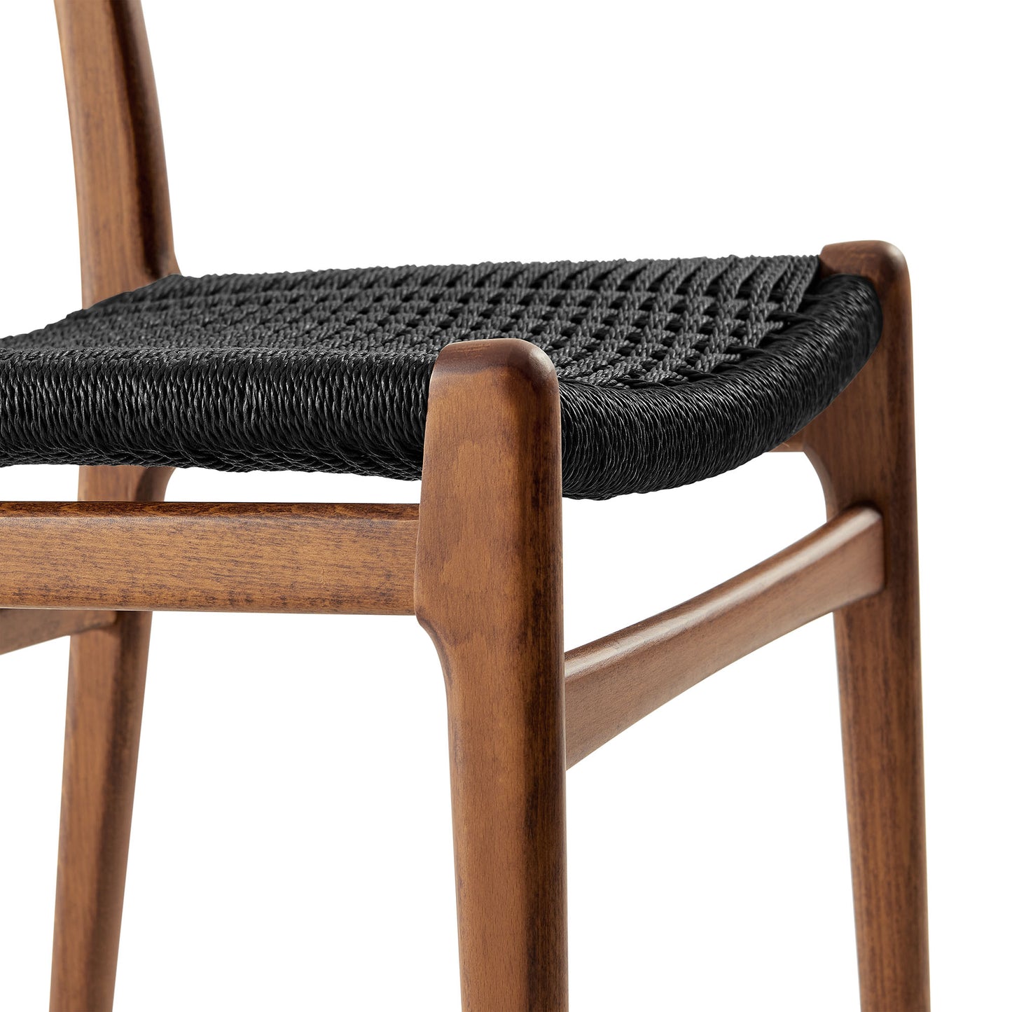 Wynn Rope and Wood Dining Side Chairs Set of 2 by Furniture For America
