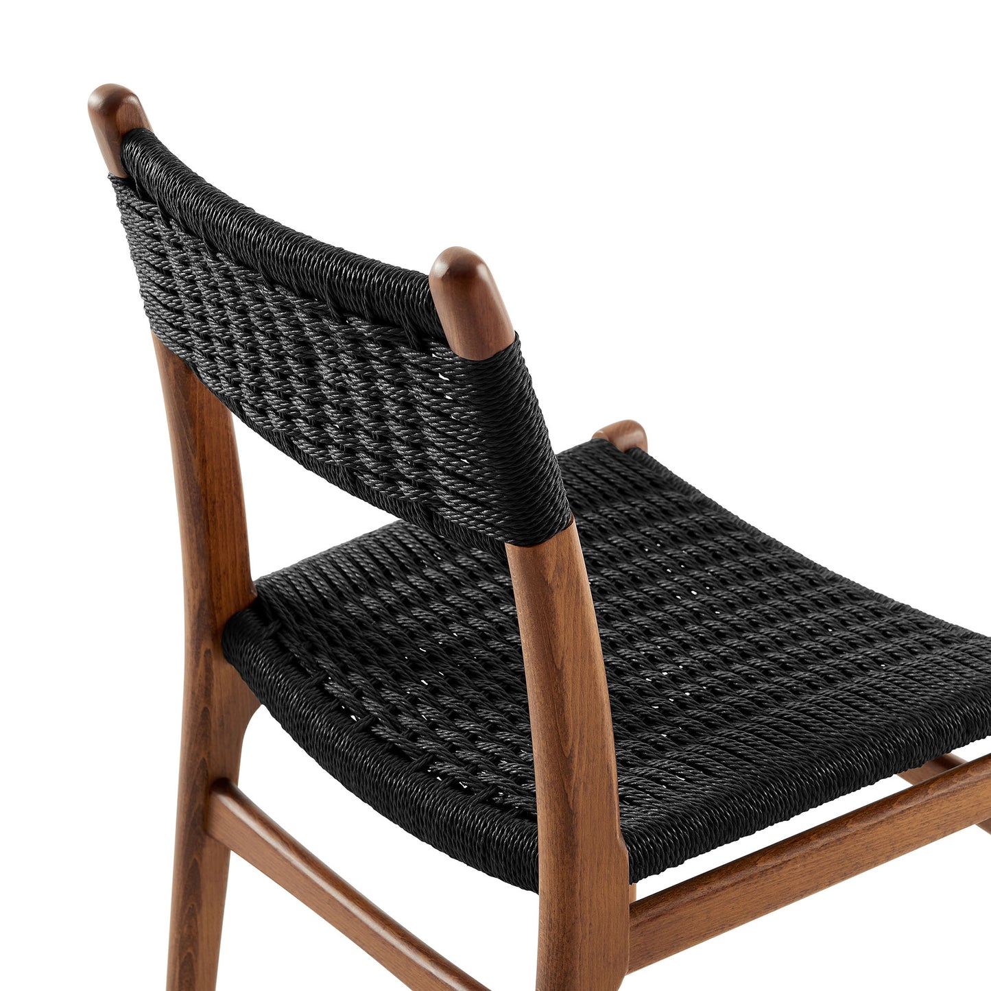 Wynn Rope and Wood Dining Side Chairs Set of 2 by Furniture For America