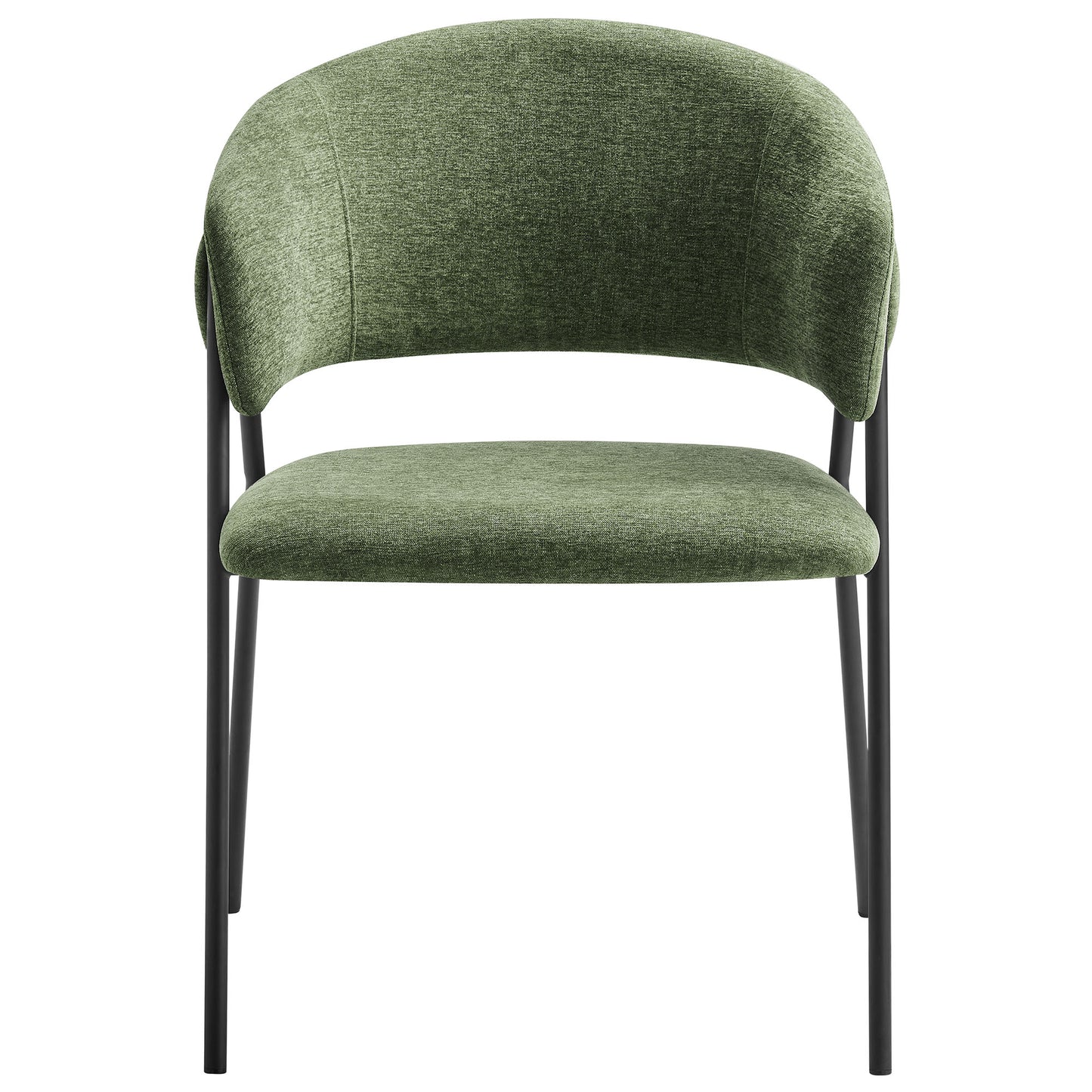 Nella Upholstered Heathered Chenille Dining Chairs Set of 2 by Furniture For America