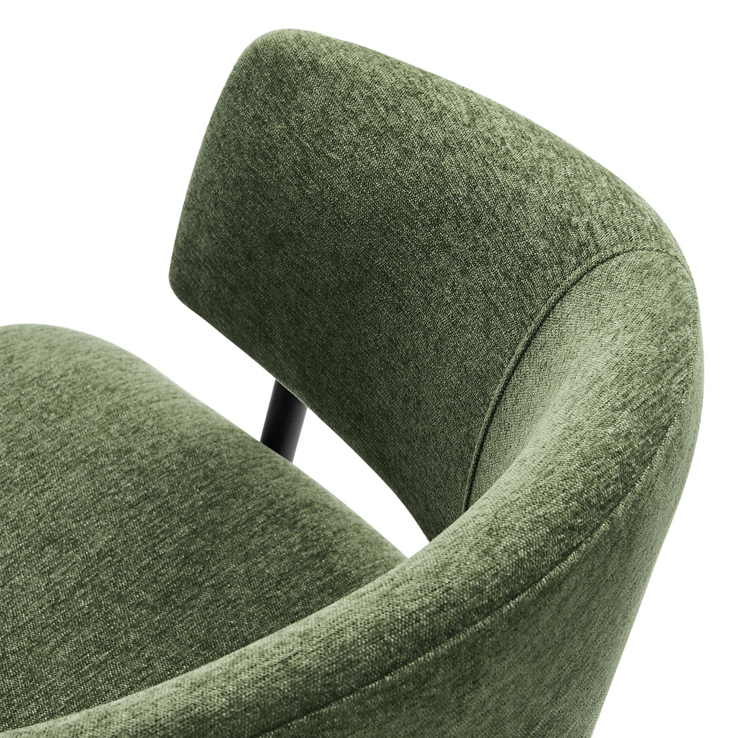 Nella Upholstered Heathered Chenille Dining Chairs Set of 2 by Furniture For America