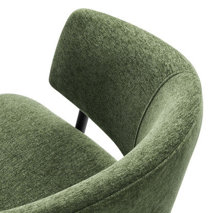Nella Upholstered Heathered Chenille Dining Chairs Set of 2 by Furniture For America