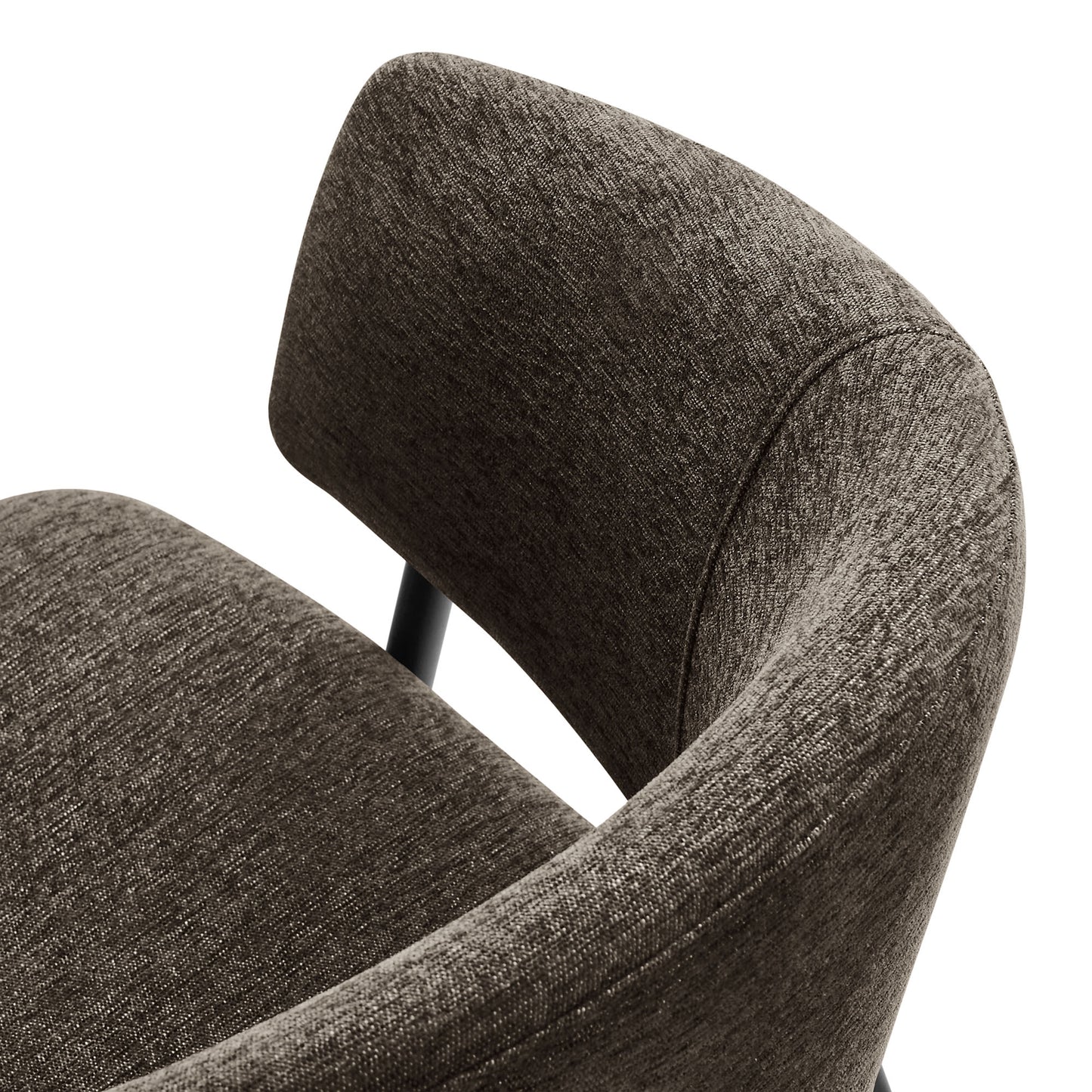 Nella Upholstered Heathered Chenille Dining Chairs Set of 2 by Furniture For America