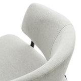 Ronan Upholstered Heathered Chenille Dining Chairs Set of 2 in Newsprint Black