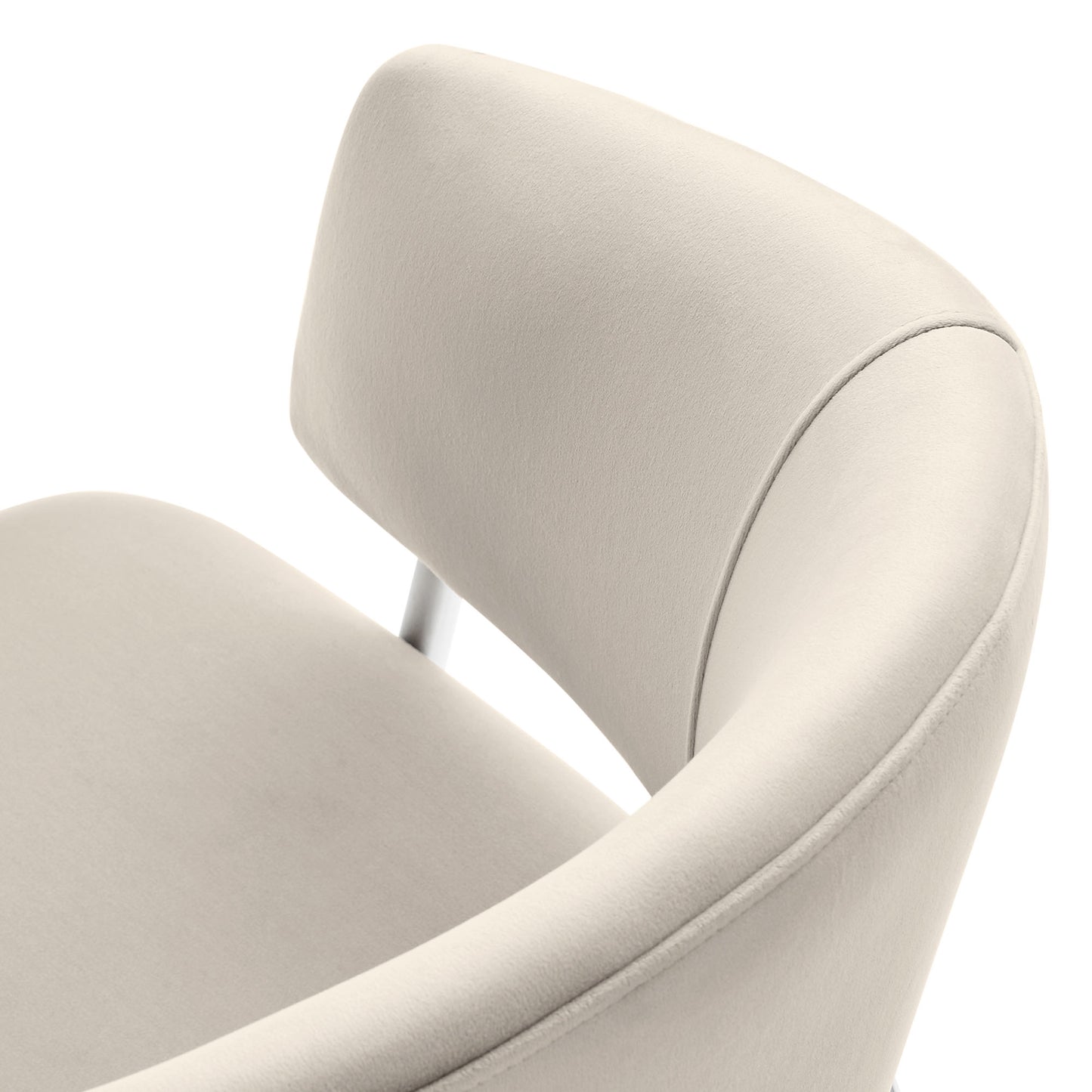 Nella Upholstered Performance Velvet Dining Chair Set of 2 by Furniture For America