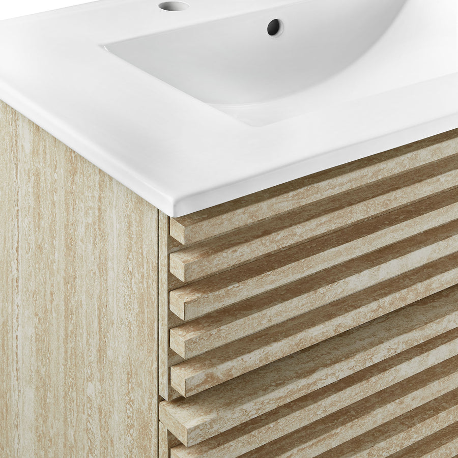 Vera 30" Bathroom Vanity With Sink in White
