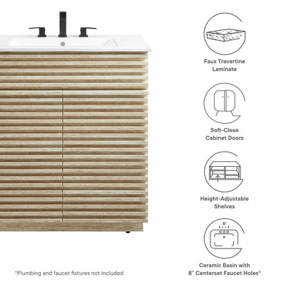Render 30" Bathroom Vanity With Sink by Furniture For America