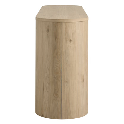 Duval 71" Rounded Sideboard Storage Cabinet by Furniture For America