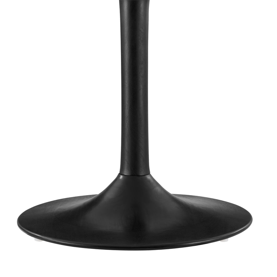 Lumen 48" Round Solid Wood Dining Table in Black