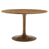 Lumen 48" Round Solid Wood Dining Table in Natural