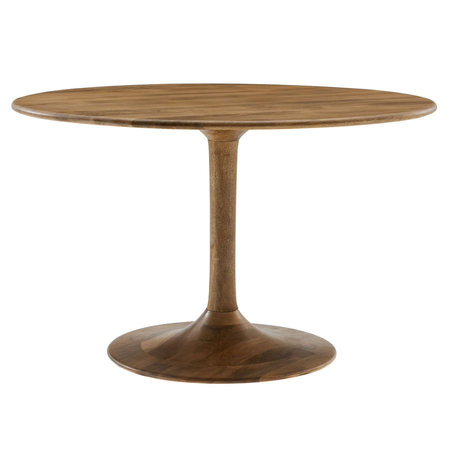 Lumen 48" Round Solid Wood Dining Table in Natural