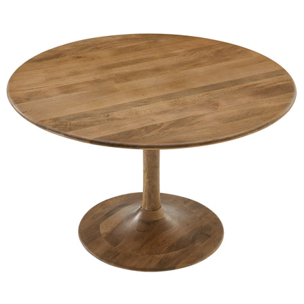 Lippa 48" Round Solid Wood Dining Table in Natural