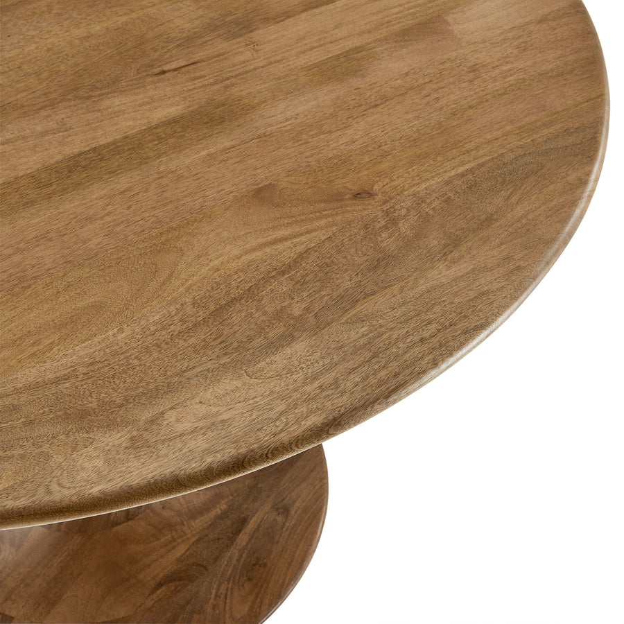 Lumen 48" Round Solid Wood Dining Table in Natural