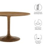 Lumen 48" Round Solid Wood Dining Table in Natural