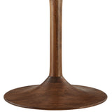 Lumen 48" Round Solid Wood Dining Table in Walnut