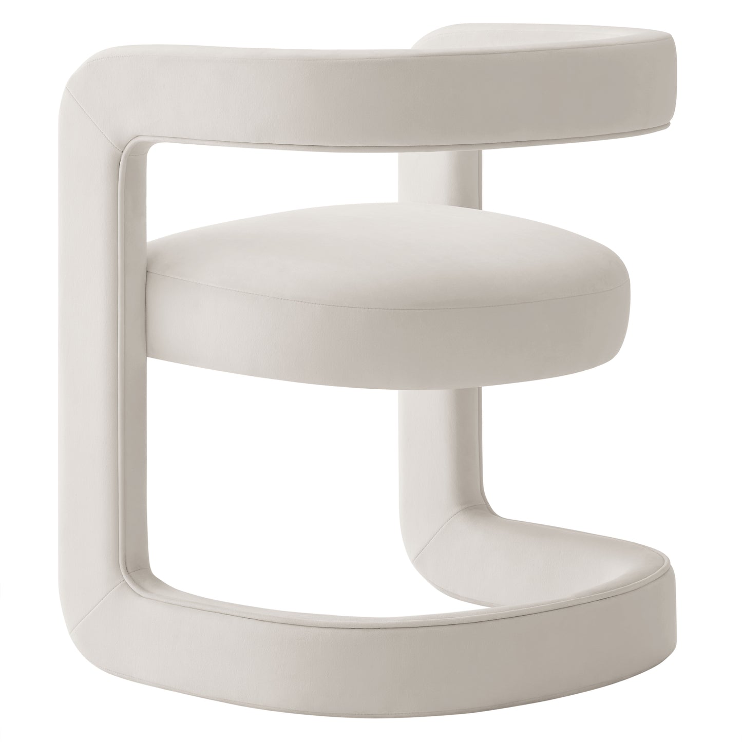 Winslow Barrel Performance Velvet Dining Chair by Furniture For America