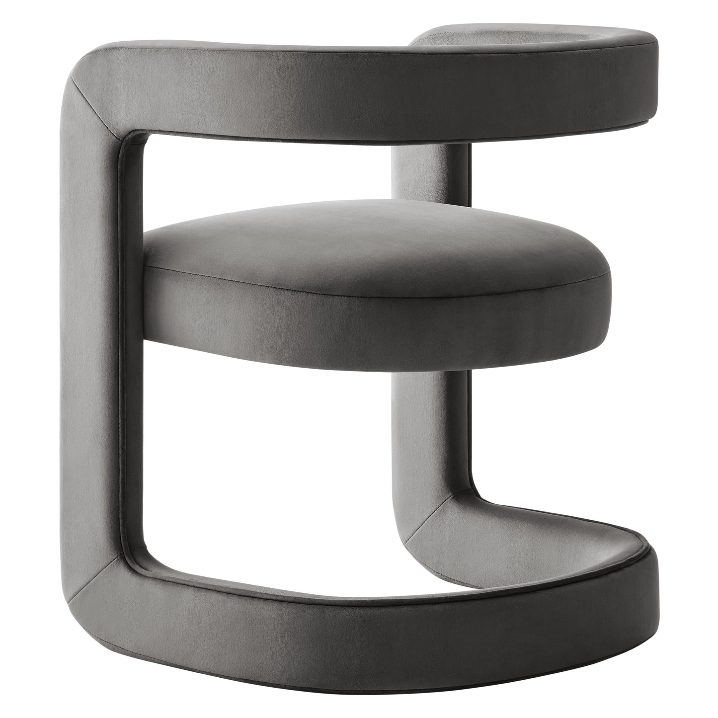 Winslow Barrel Performance Velvet Dining Chair by Furniture For America