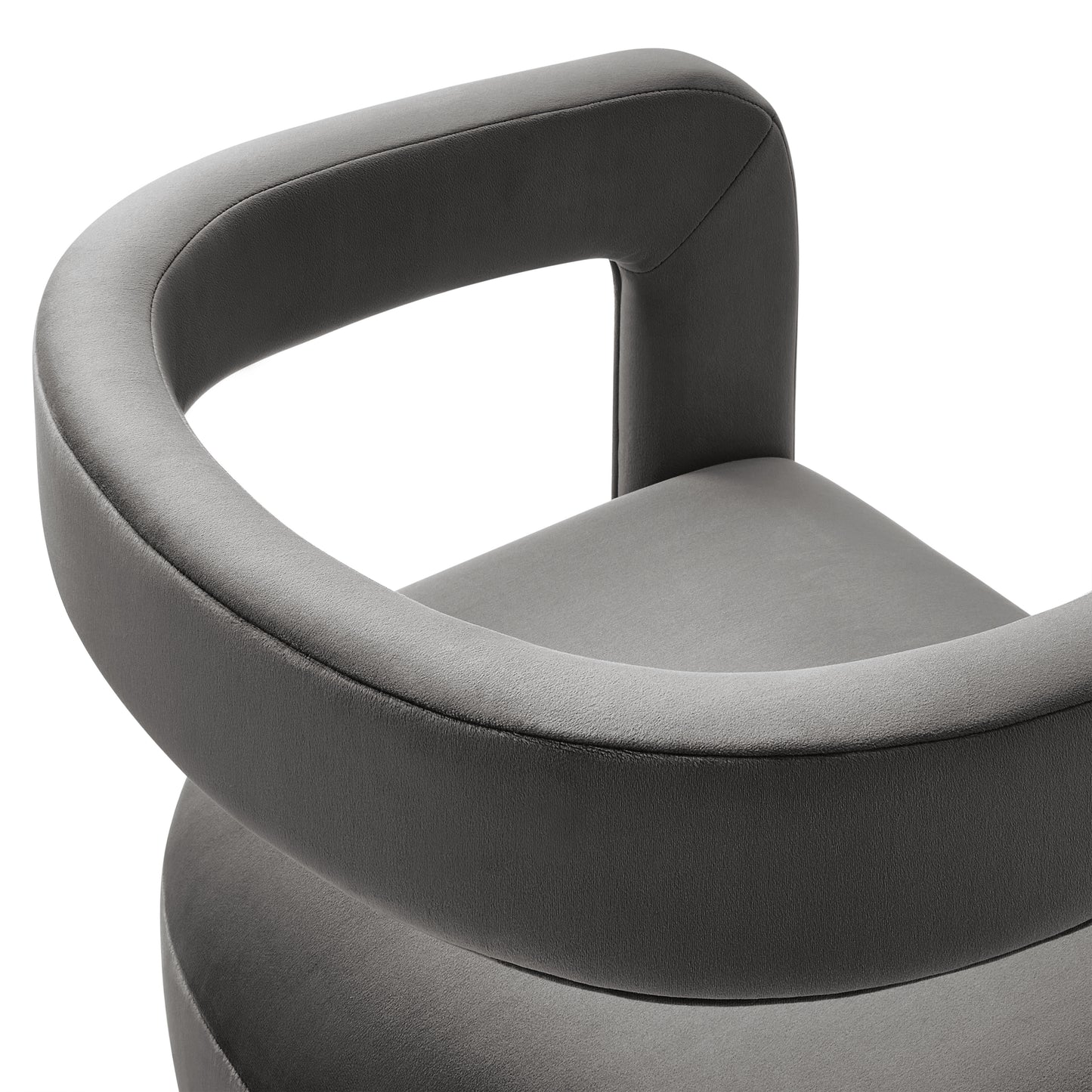 Winslow Barrel Performance Velvet Dining Chair by Furniture For America
