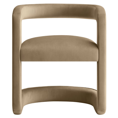 Winslow Barrel Performance Velvet Dining Chair by Furniture For America