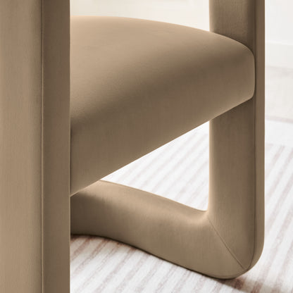 Winslow Barrel Performance Velvet Dining Chair by Furniture For America
