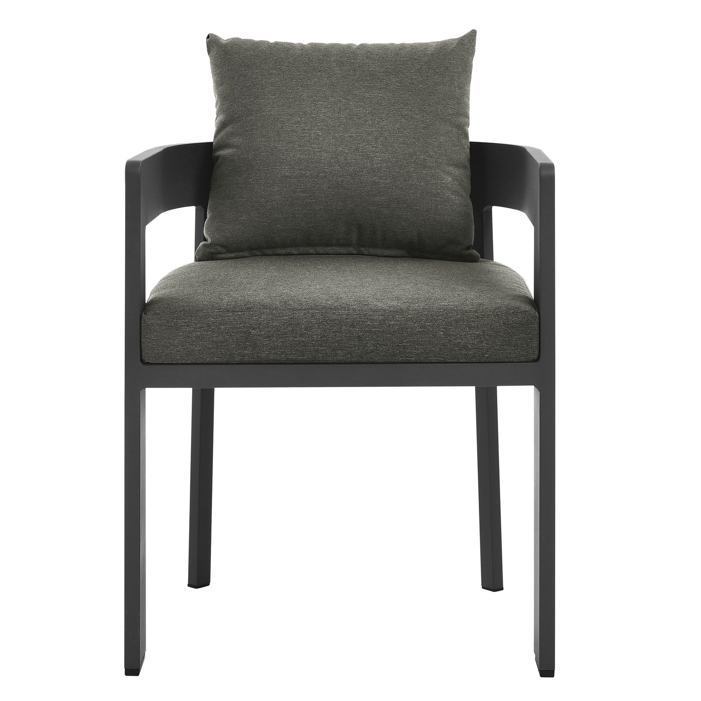 Aspen 5-Piece Outdoor Patio Aluminum Dining Set in Gray Charcoal