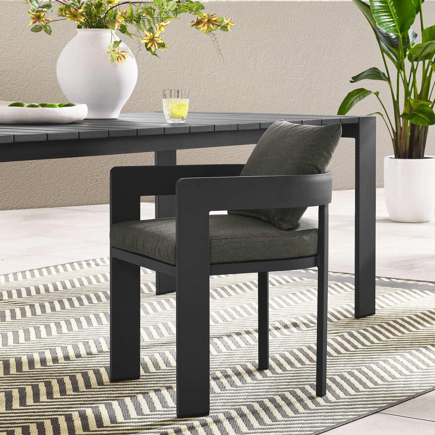 Tahoe Outdoor Patio Aluminum Dining Chair by Furniture For America