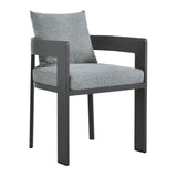 Aspen 9-Piece Outdoor Patio Aluminum Dining Set in Gray Gray