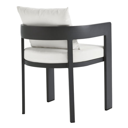 Tahoe 5-Piece Outdoor Patio Aluminum Dining Set in Gray White