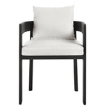 Aspen 9-Piece Outdoor Patio Aluminum Dining Set in Gray White