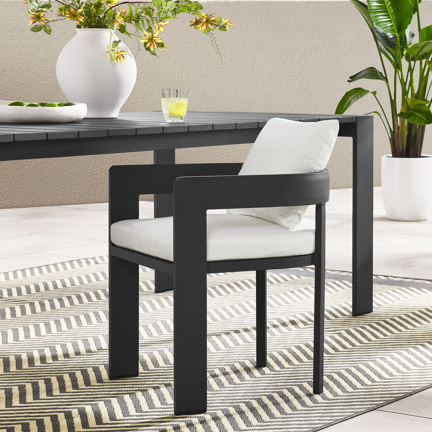 Tahoe Outdoor Patio Aluminum Dining Chair by Furniture For America