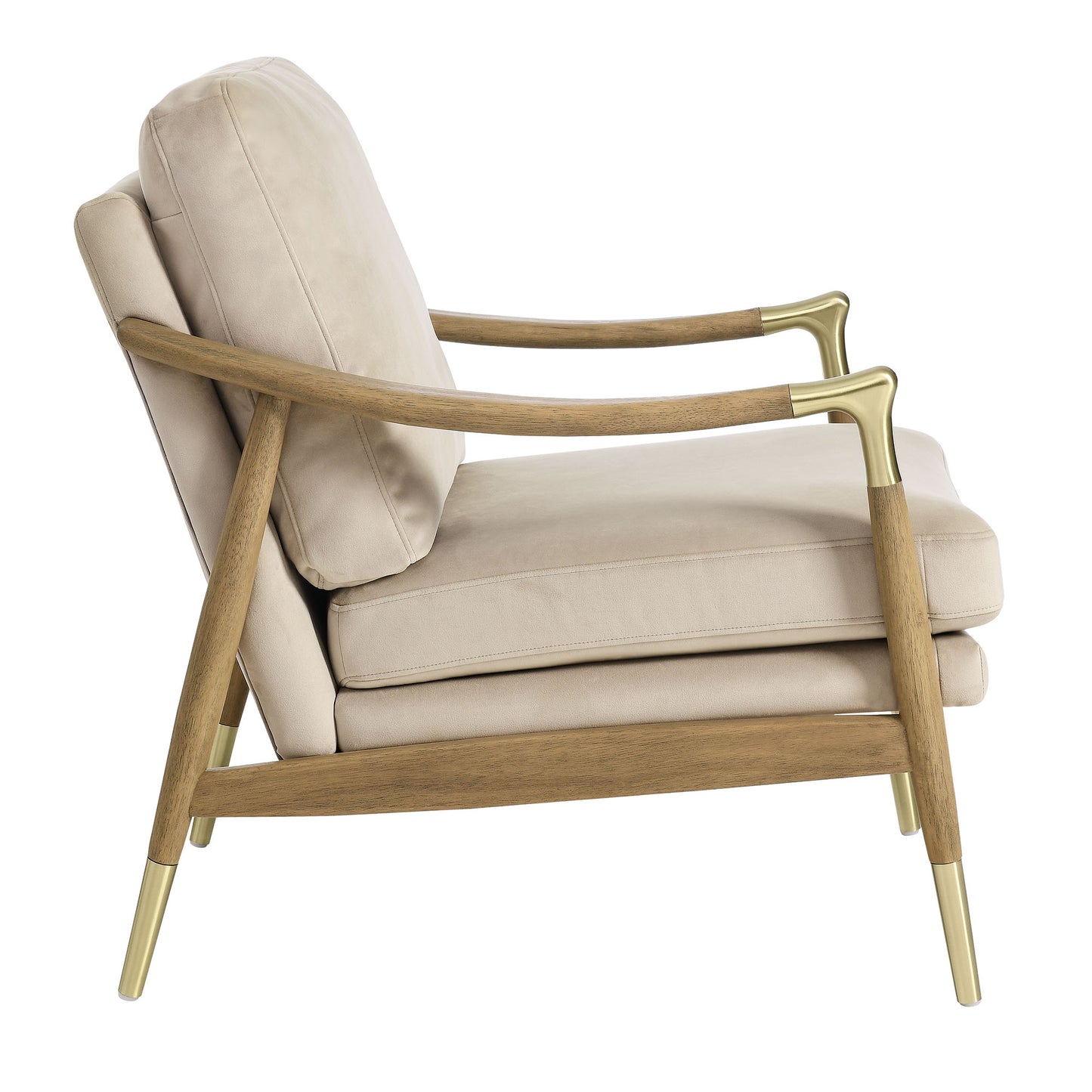 Langford Performance Velvet Accent Armchair by Furniture For America
