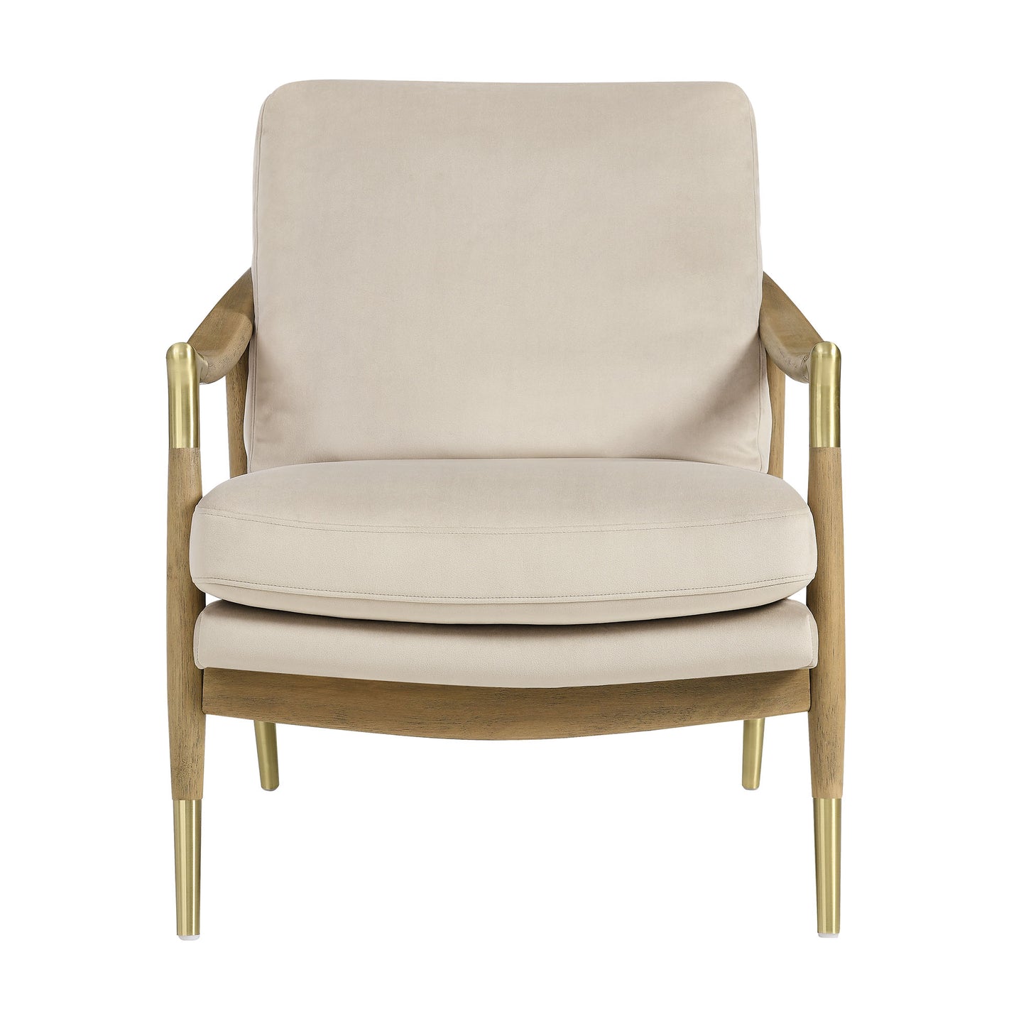 Langford Performance Velvet Accent Armchair by Furniture For America
